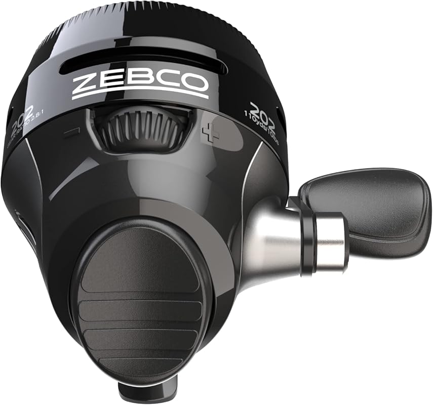 Zebbo 202 Spincast Reel with All-Metal Gears & Stainless Steel Pin, Pr