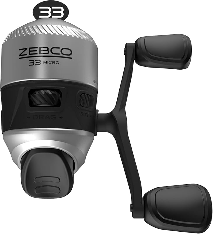 Zebco 33 Spincast Fishing Reel with Changeable Retrieve, Bite Alert & 