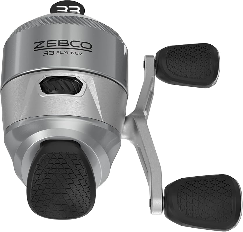 Zebco 33 Platinum Spincast Reel with 4.7:1 Gear Ratio and Pre-Spooled 