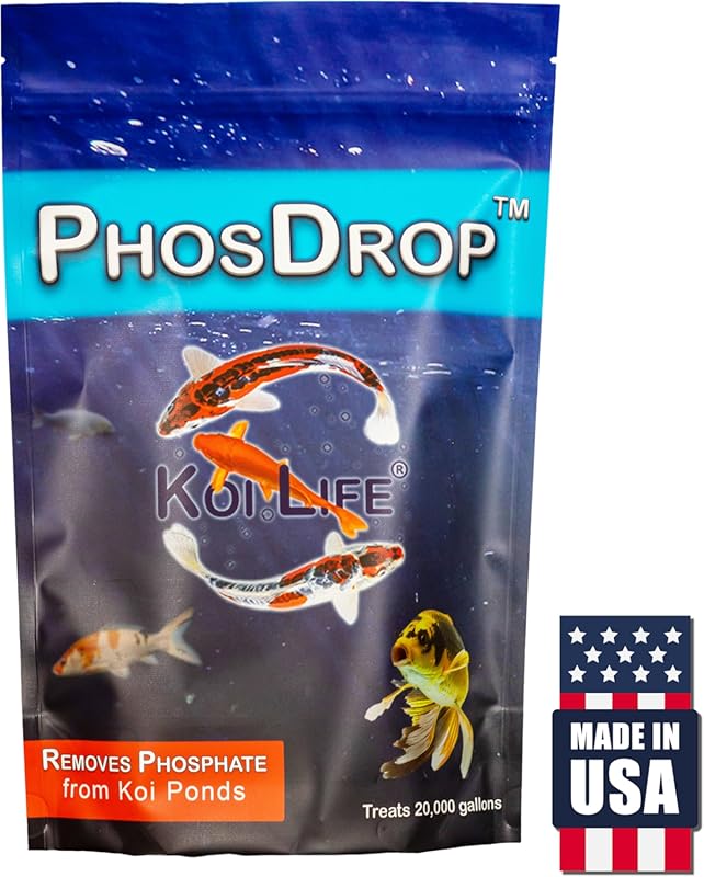 PhosDrop Phosphate Remover Pond Shock - Treats 20,000 Gallons for Rapi
