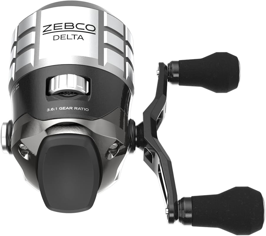 Zebco Delta Spincast Fishing Reel with Instant Anti-Reverse & All-Meta
