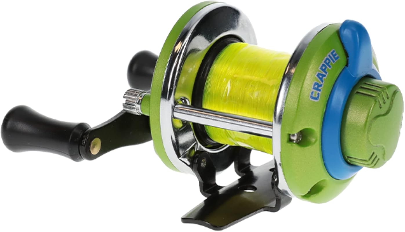 Lew's Crappie Thunder Jig/Troll Fishing Reel with 3.6:1 Gear Ratio and