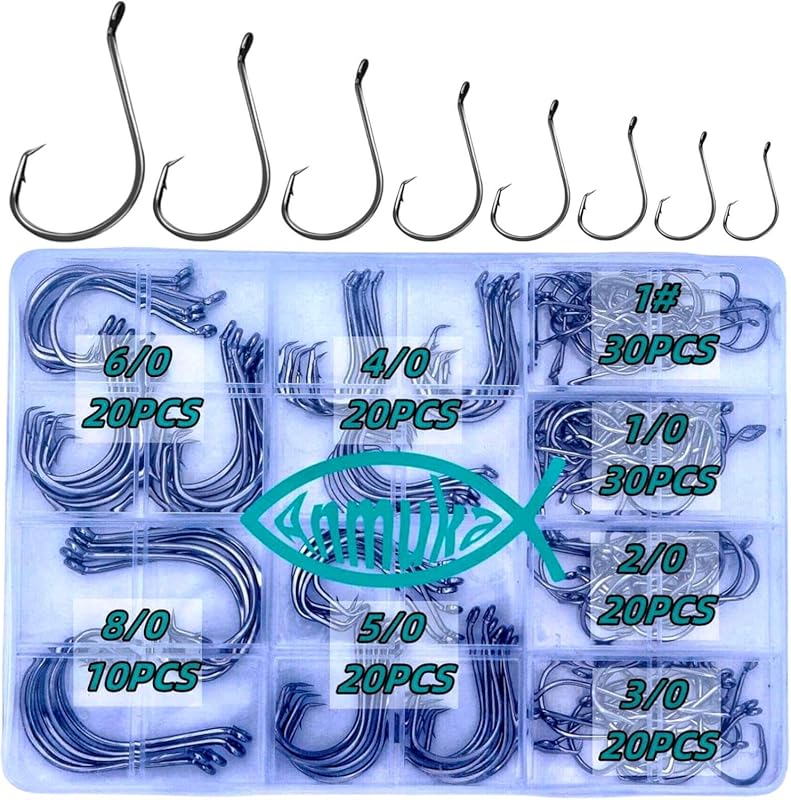 170-220PCS Octopus Catfish Hooks Set for Saltwater Freshwater Fishing