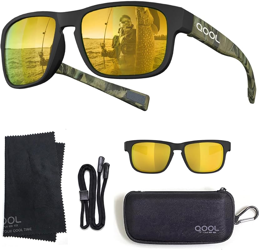 Floating Polarized Fishing Sunglasses with Saltwater-Resistant Coating