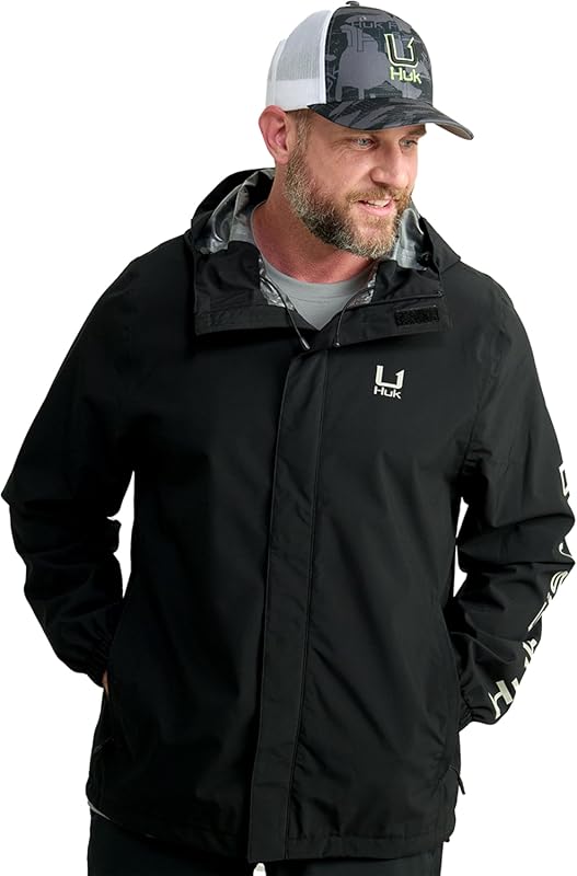 HUK Heavy Duty Storm Fishing Rain Coat for Men