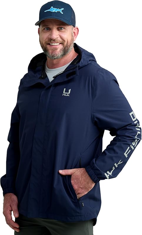 HUK Heavy Duty Storm Fishing Rain Coat for Men