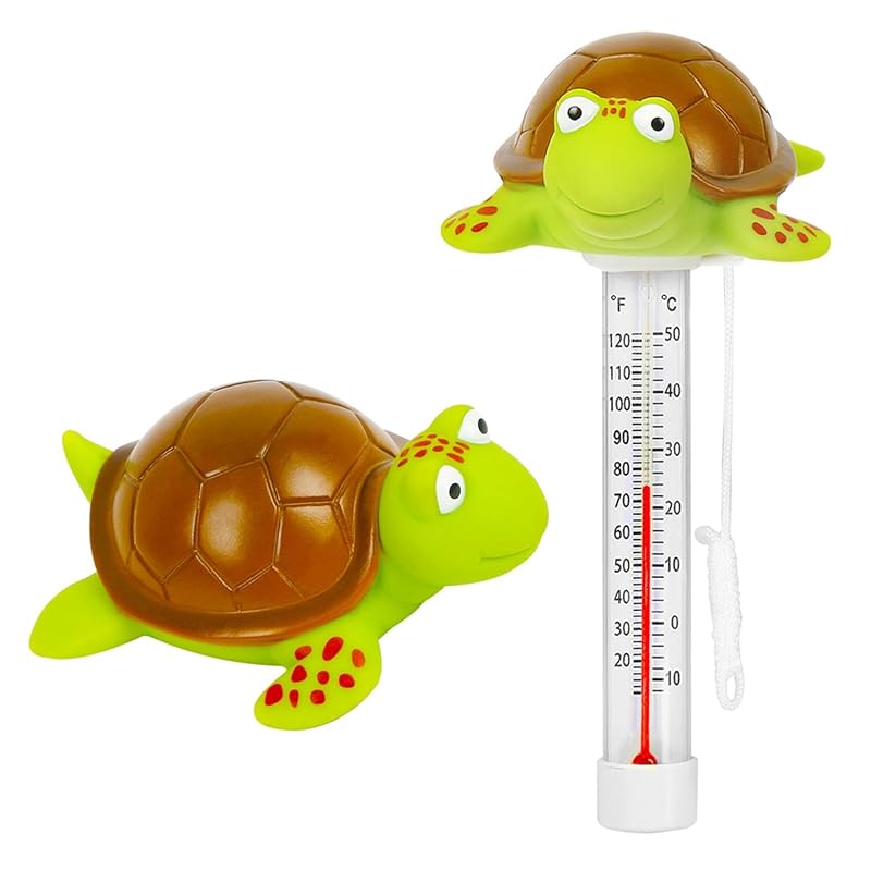 XY-WQ Large Floating Pool Thermometer with String, Easy Read for Pools