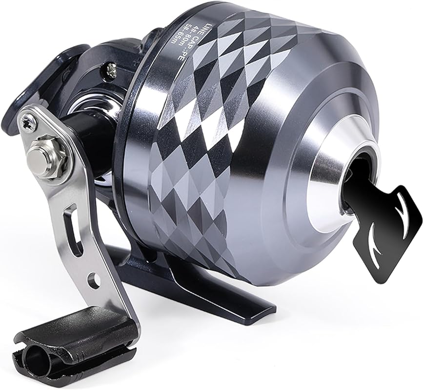Sougayilang Spincast Reel with High Speed, Metal Gears & 10LB Drag, In