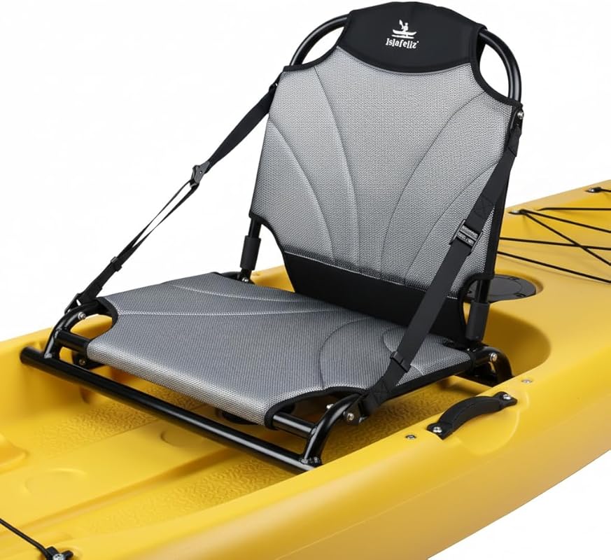 Aluminum Frame Kayak Seat Replacement – Breathable Mesh with High Back