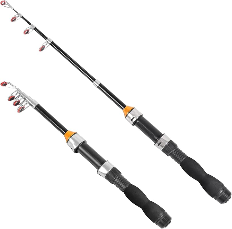 Collapsible Telescopic Fishing Rod for Freshwater & Saltwater – Lightw