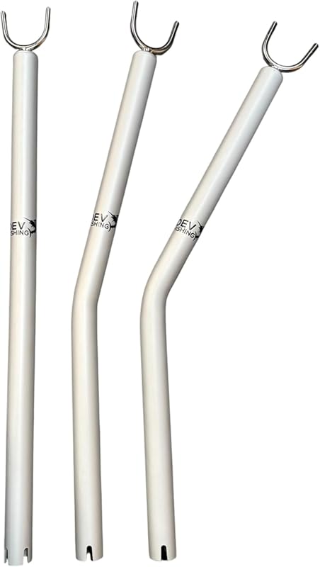 Tuna Fishing Rod Assist Leverage Support Bar x3 Straight, 15 & 30 Degr