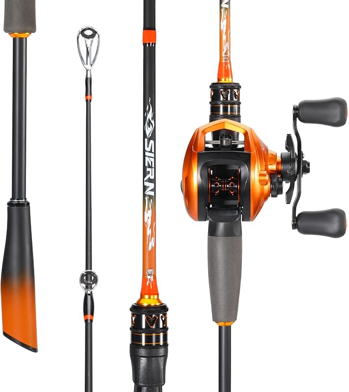 Sougayilang IM6 Graphite Rod Reel Combos Stainless Guides M MH Power B