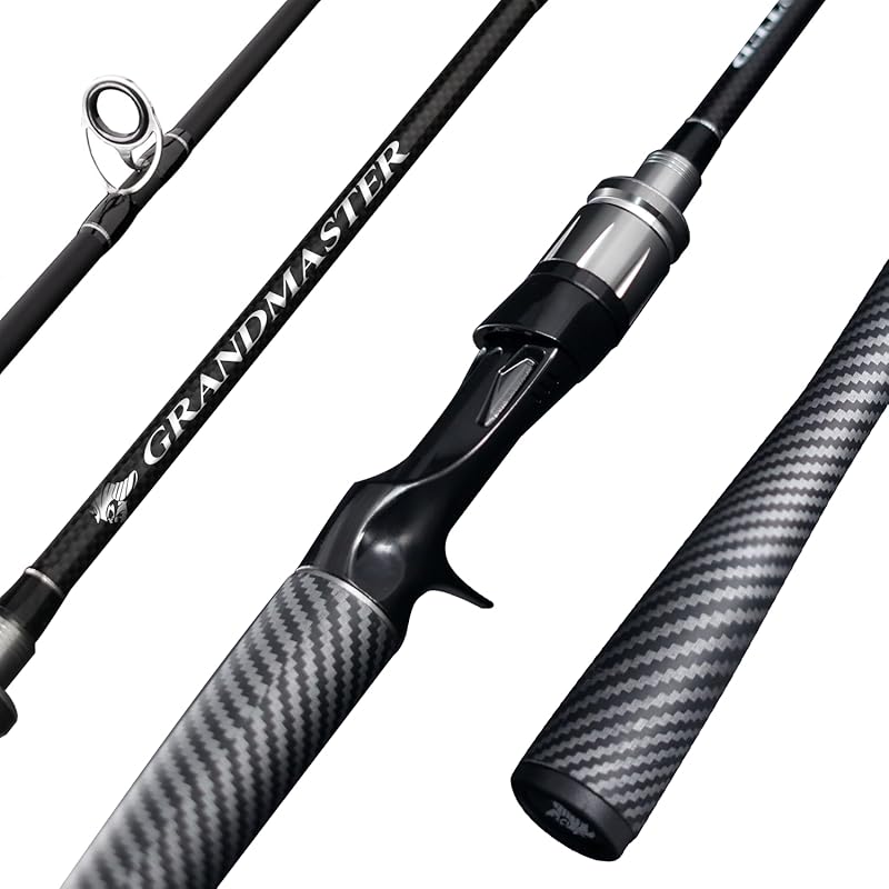 SEASIR Grandmaster Ultralight Spinning Baitcasting Rod 2-Piece Fuji Fa