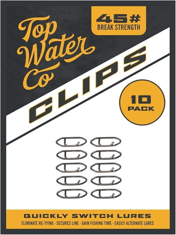 Top Water Co. Durable Stainless Steel Speed Clips – Fast Lure Connecto
