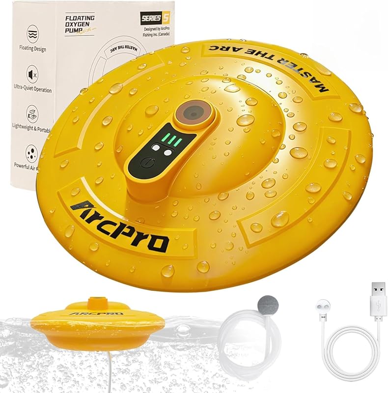 IPX7 Waterproof Rechargeable Bait Aerator with Magnetic Charging for Q