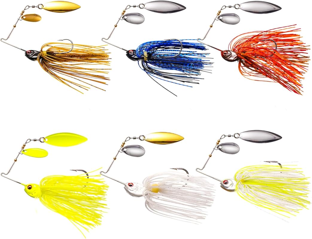 FONMANG New Bass Trout Lure Spinners for Freshwater & Saltwater Fish
