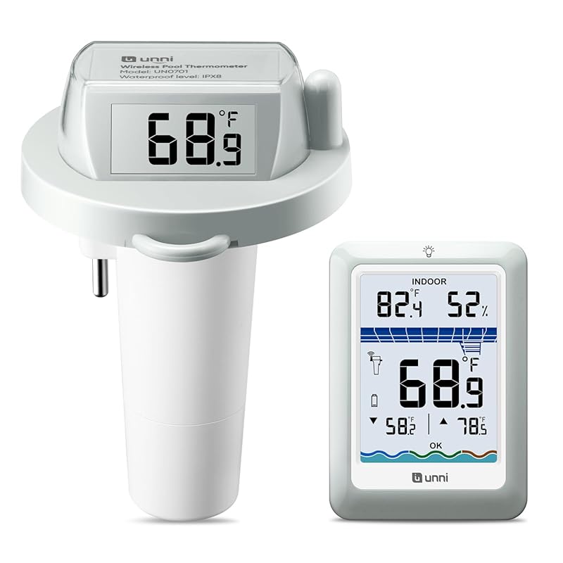 Wireless Digital Water Thermometer Floating Easy Read, IPX8 Waterproof