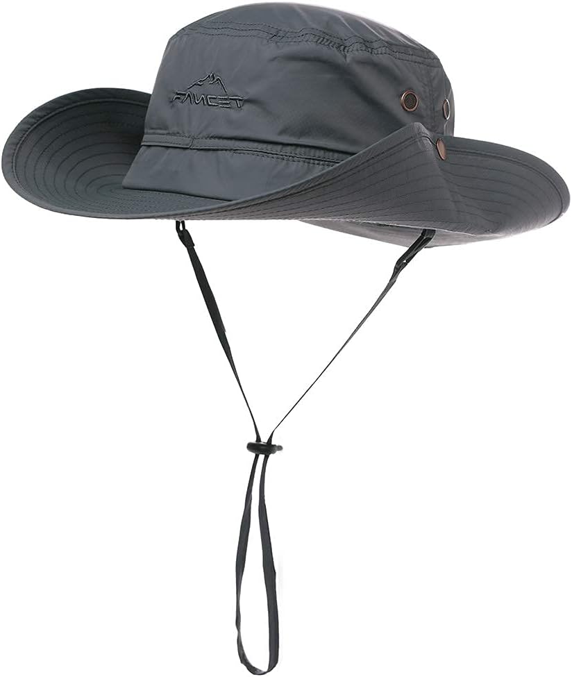 Oversize XL XXL Wide Brim Sun Hat, Waterproof UPF 50+ for Travel, Fish