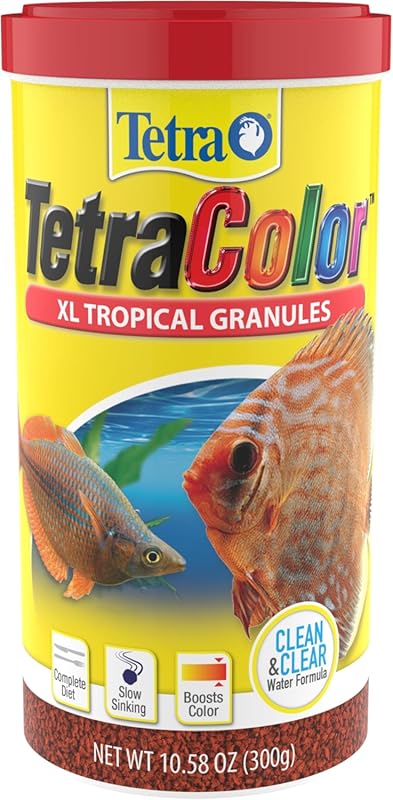 Tetra TetraColor XL Tropical Granules Fish Food with Natural Color Enh