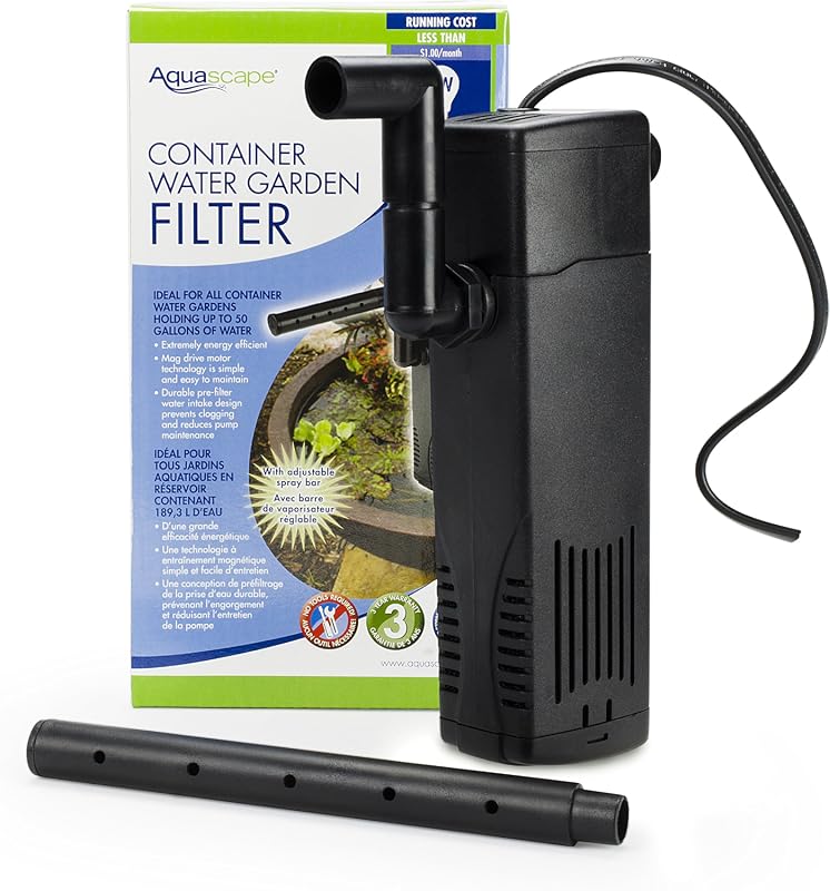 Aquascape Container Water Garden Filter for Patio Ponds and Small Aqua