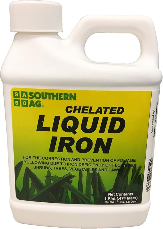 Southern Ag Chelated Liquid Iron Supplement for Plants, Lawns & Garden