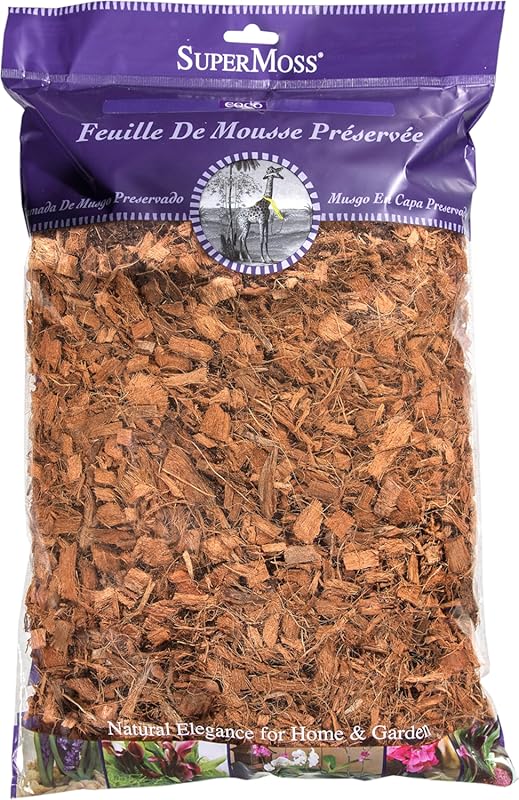 SuperMoss Coco Mulch, Natural Brown, 200 cubic inches for Gardening an