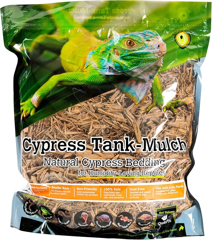 Galapagos 05054 Natural Cypress Tank Mulch Forest Floor Bedding, 8-Qua