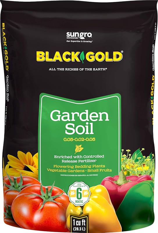 SunGro Horticulture Enriched Garden Soil for Healthy Plants
