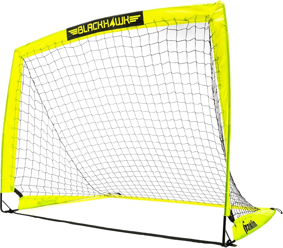 Franklin Sports Blackhawk Portable Pop Up Soccer Goal - Indoor & Outdo