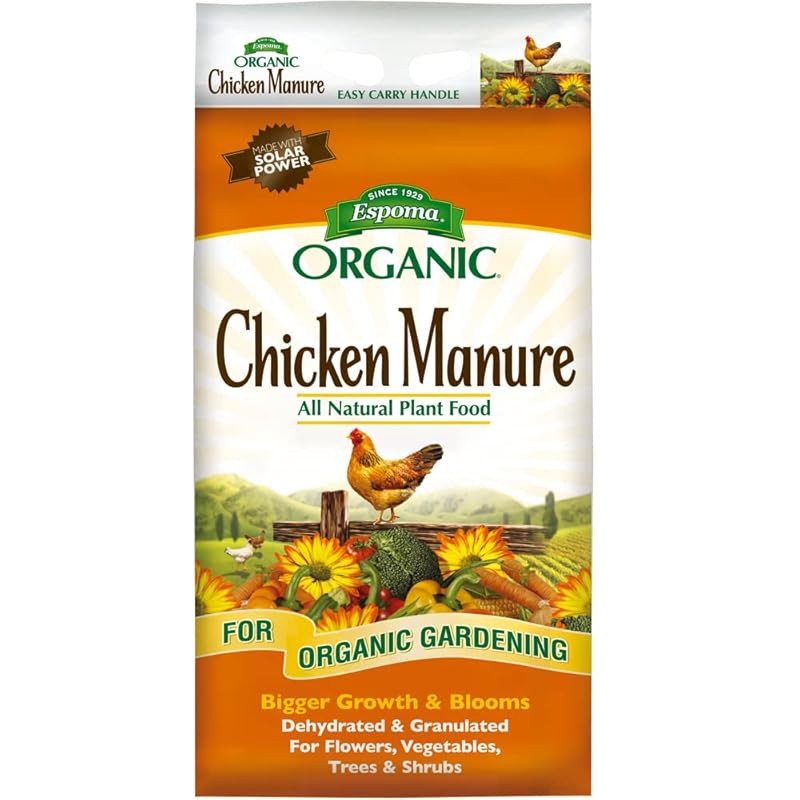 Espoma Organic Chicken Manure 25 lb. Bag, All Natural Fertilizer for G