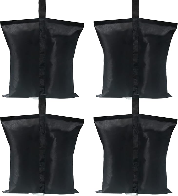 ABCCANOPY 120 LBS Canopy Weights - 4-Pack Black Tent Sand Bags