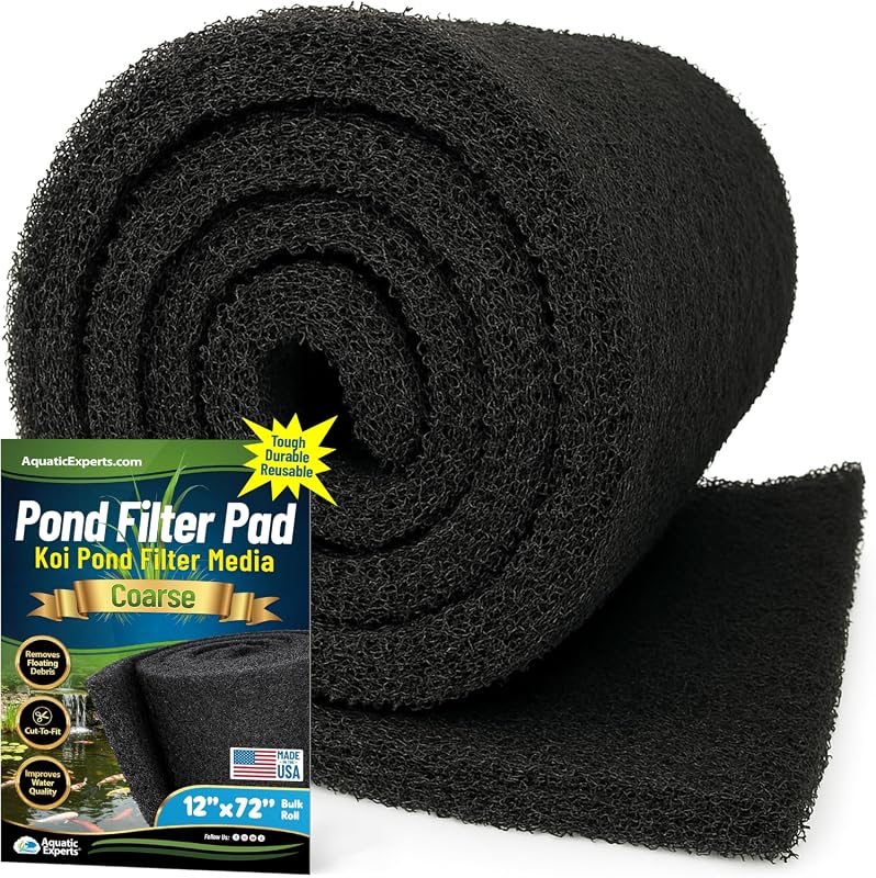 Aquatic Experts Classic Koi Pond Filter Pad Coarse Bulk Roll, Rigid Ul