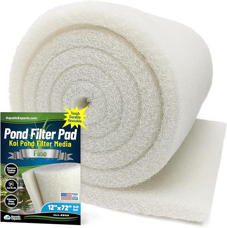 Aquatic Experts Classic Koi Pond Filter Pad Fine Bulk Roll, Ultra-Dura