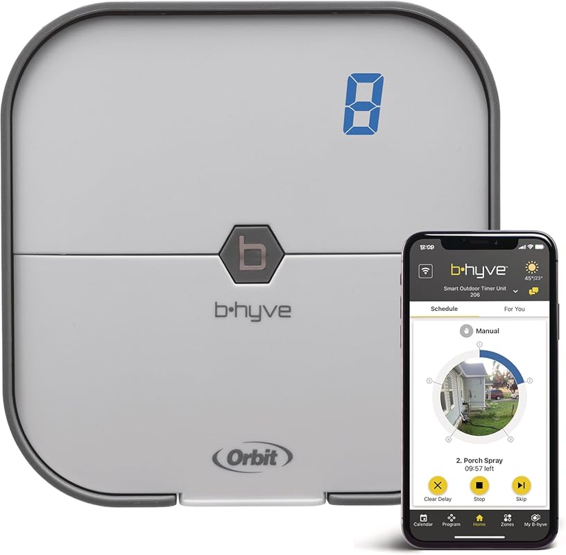 Orbit B-hyve 8-Zone Indoor Smart WiFi Sprinkler Controller with Weathe