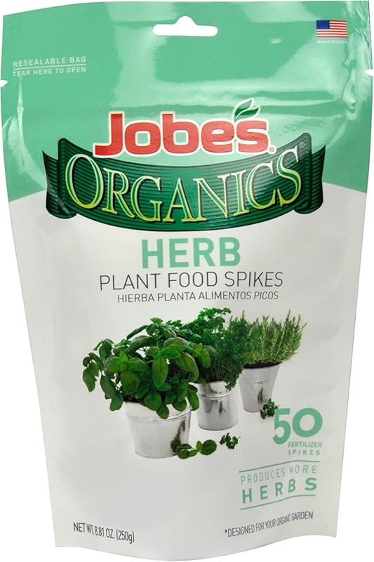 Jobe’s Organics Herb Garden Fertilizer Spikes, Easy Organic Plant Food