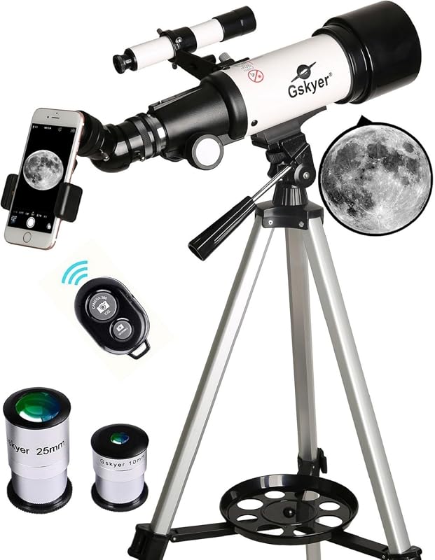 Gskyer 70mm Aperture 400mm AZ Mount Telescope for Beginners with Carry Bag