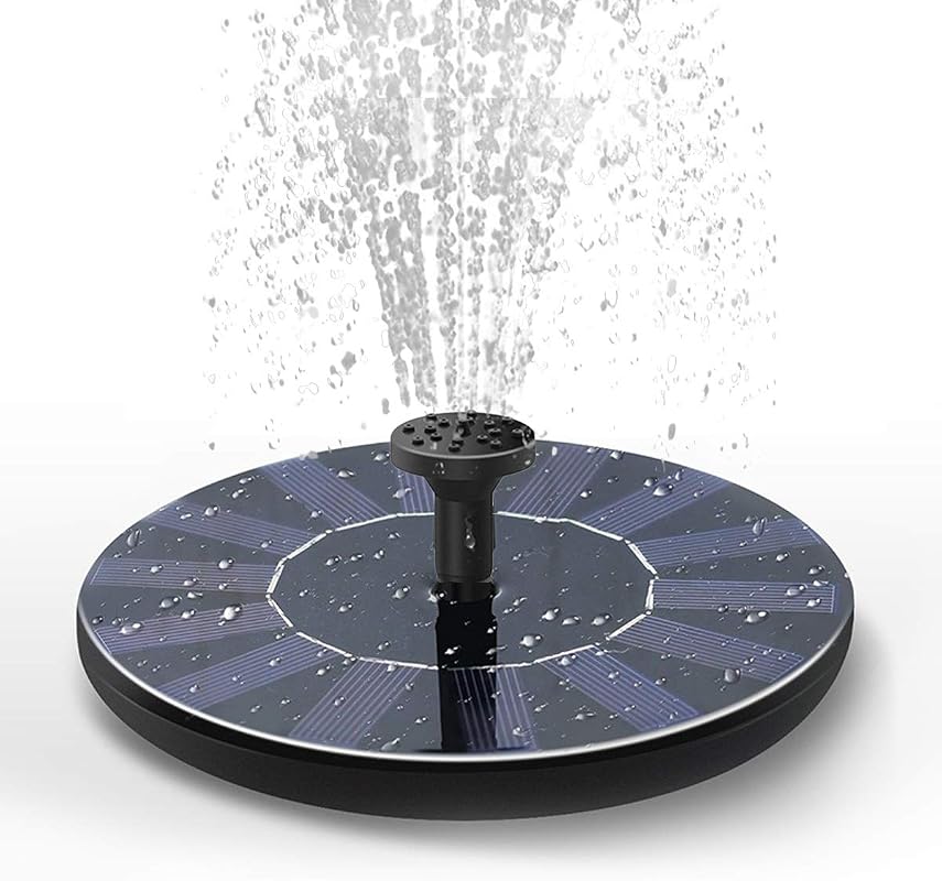 New Upgraded 1.5W Mini Solar Powered Fountain Pump Kit for Bird Bath, 