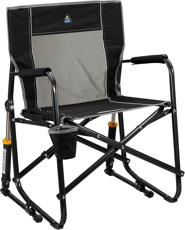 GCI Outdoor Freestyle Rocker Folding Outdoor Rocking Chair with Conven
