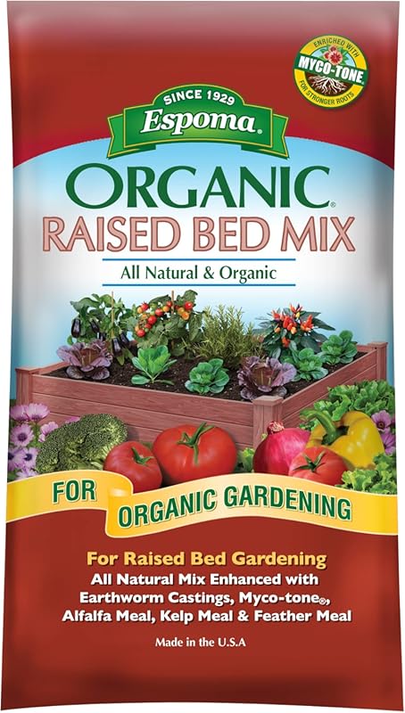 Espoma Organic Raised Bed Mix: All-Natural Potting Soil for Growing Ve