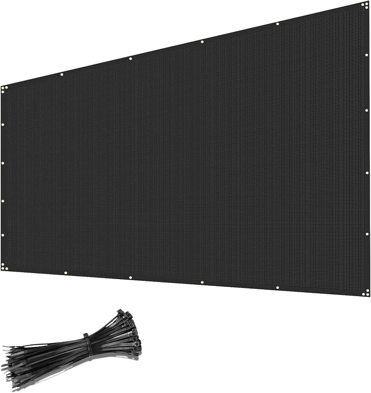 Coarbor 6x12ft Heavy Duty Privacy Screen Windscreen Fence Mesh Net wit