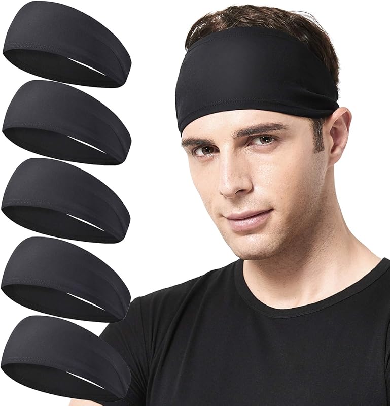 Acozycoo 5 Pack Mens Running Headbands