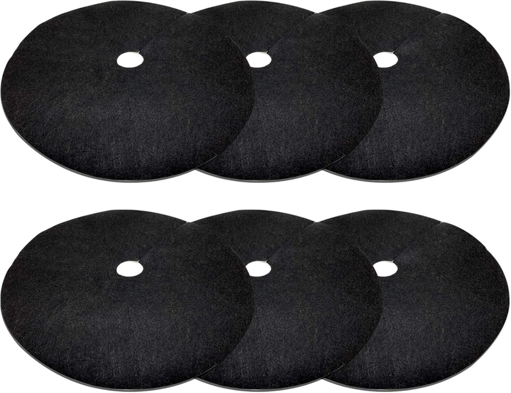 EBaokuup 6-Pack 28.3 Inch Degradable Non-Woven Tree Mulch Rings for Ro