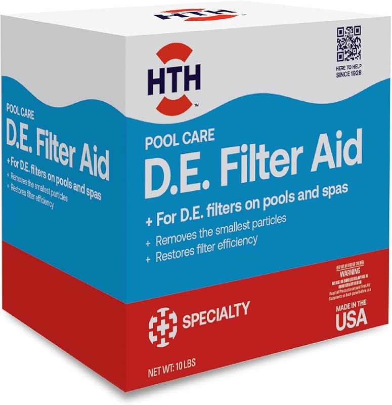 HTH 67121 Swimming Pool D.E. Filter Aid, Improves Filtration Efficienc