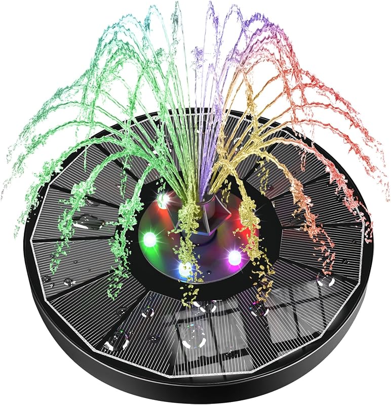SZMP 3.5W Solar Water Fountain with 2000mAh Battery & 7 Nozzles