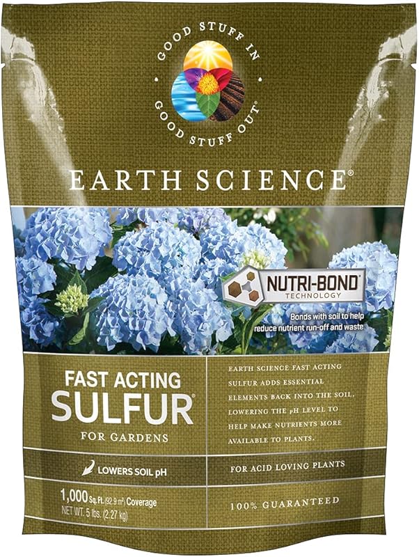 Earth Science Fast Acting Sulfur Granules for Acid-Loving Plants, Redu