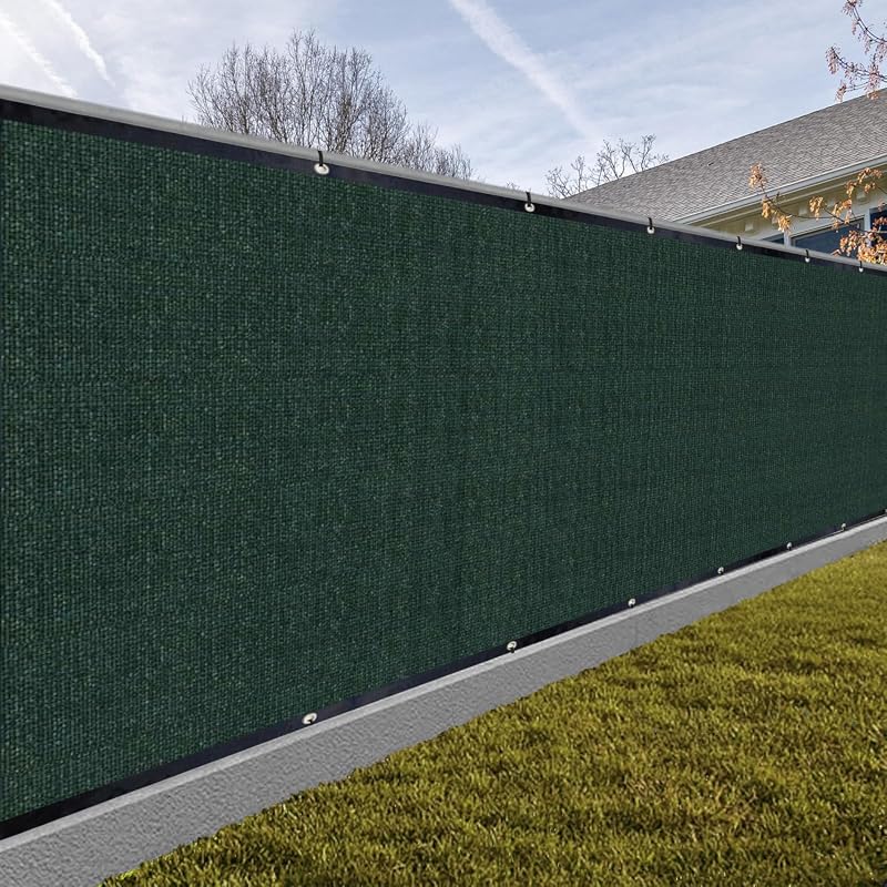 SUNNY GUARD 6'x50' Heavy Duty Privacy Screen Fence, Dustproof Denoise