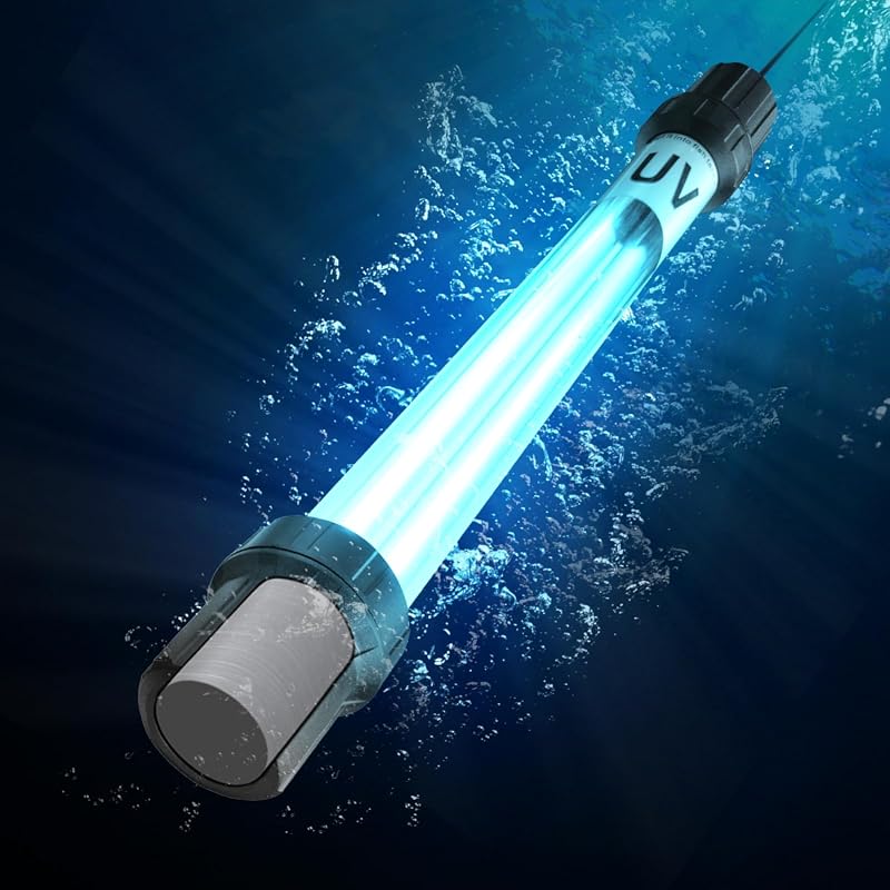 32W Aquarium UV Light for 200-3000 Gallons, Pond Water Clarifier for K