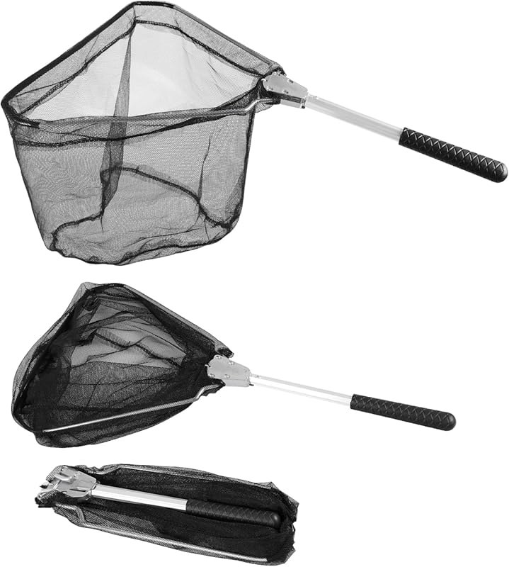 RESTCLOUD Fishing Landing Net with Telescoping Pole Handle, Extends 40