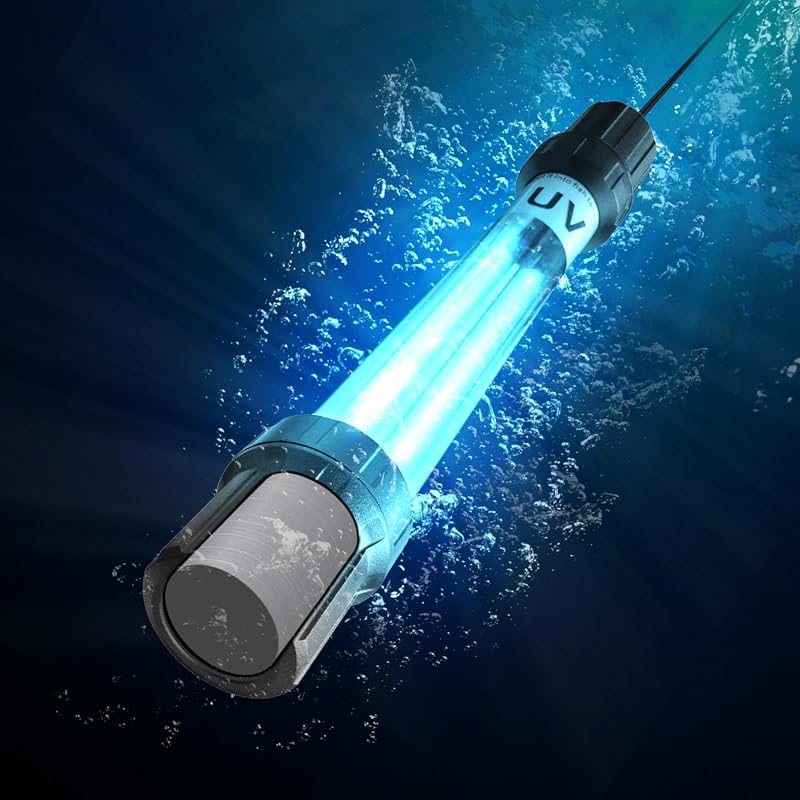 18W Aquarium UV Light for 100-1000 Gallons, Pond Water Clarifier for K