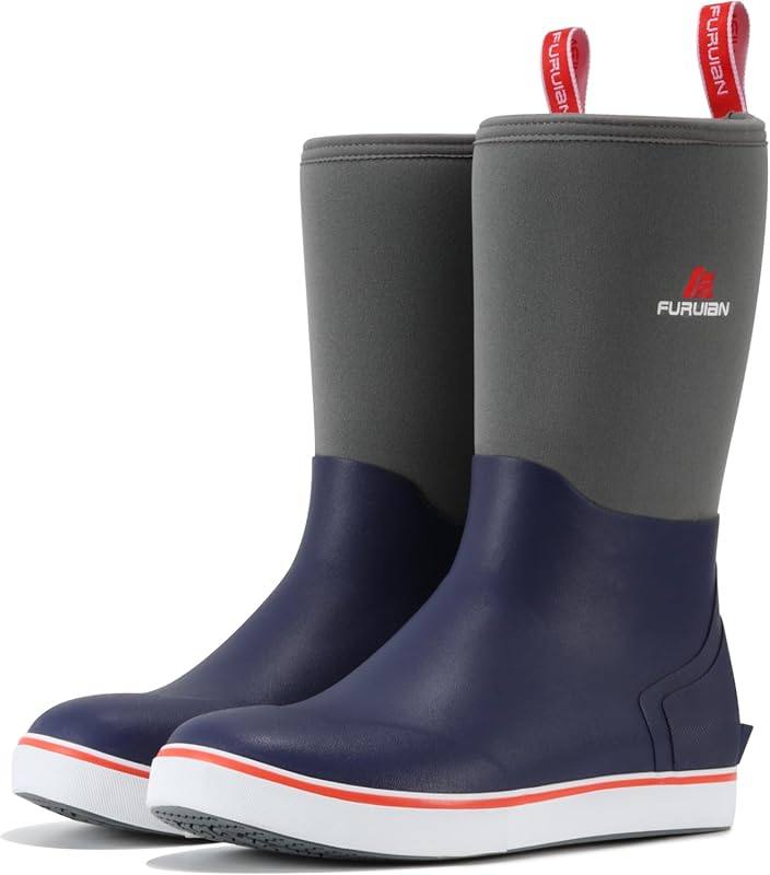 Furuian Men's Mid-Calf Deck Boots